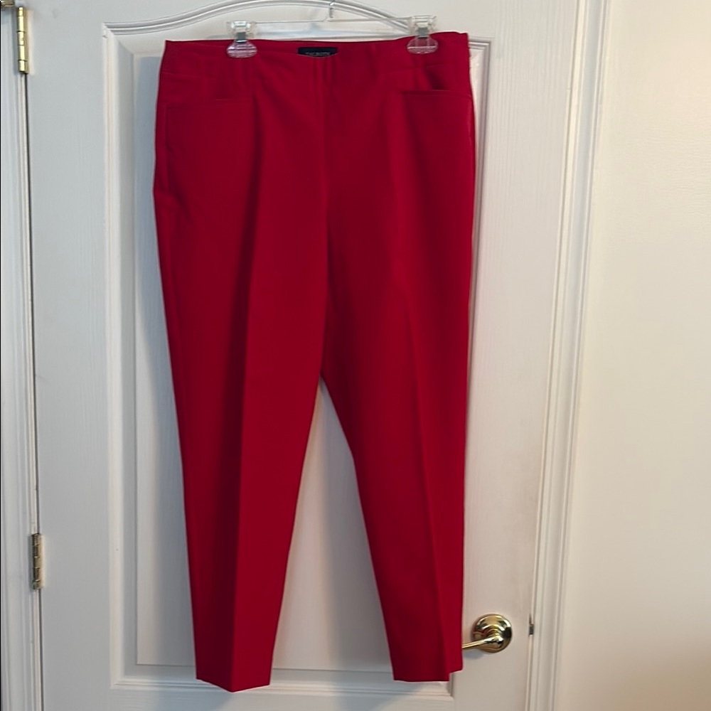 NWOT Talbots Heritage Red Pants Size 12